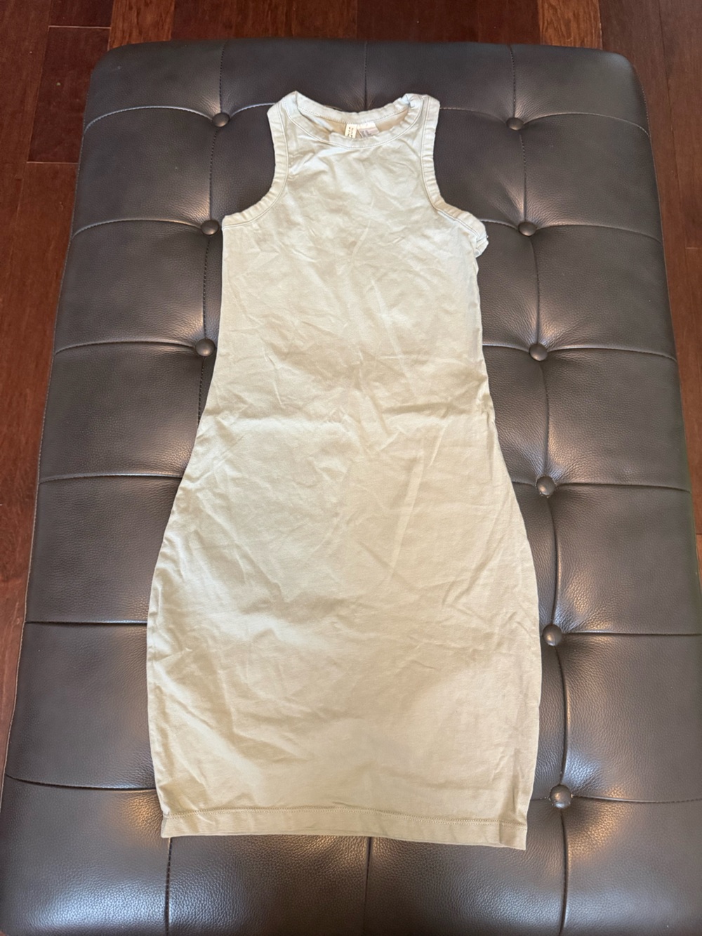 H&M  Divided Sleeveless Midi Dress in Light green